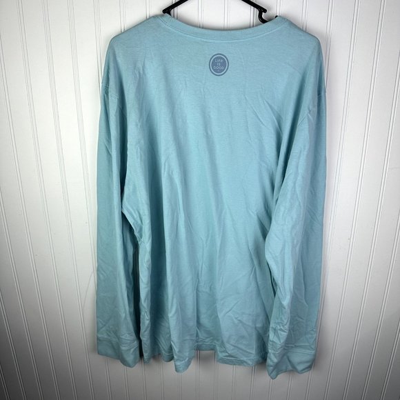 Life Is Good Crusher Tee Blue‎ Keeping it Rural Men's Size XXL Long sleeve - Picture 6 of 6